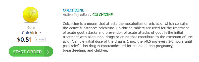 Colchicine Over The Counter